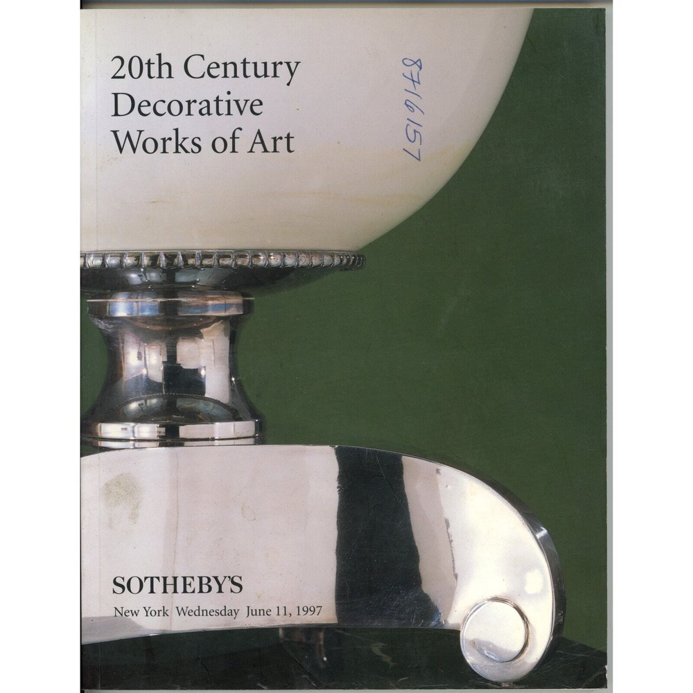 Sotheby's Auction Catalog 20th Century Decorative Works of Art June 11 1997 Book